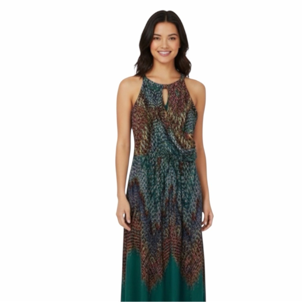 En Focus Studio Multicolor Sleeveless Midi Dress • Size 6